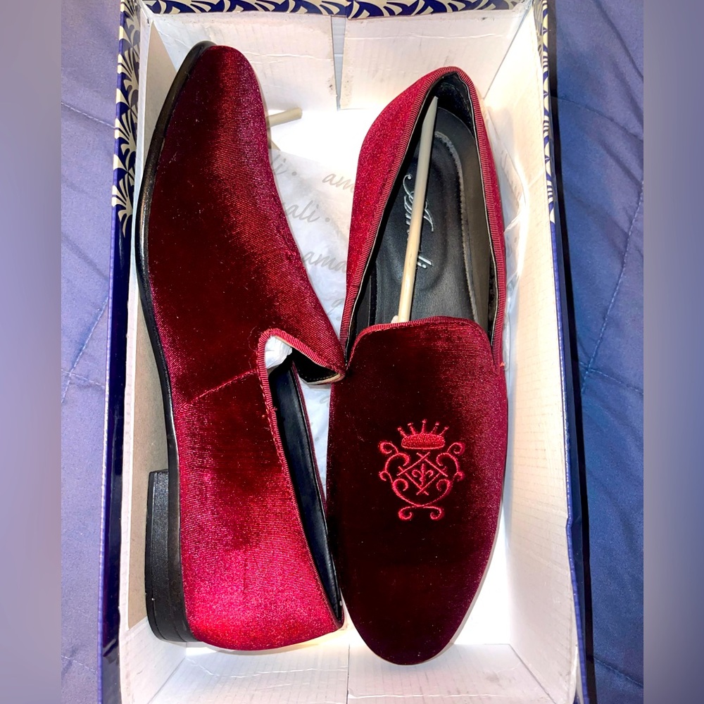 Burgundy Amali loafers size 10 men